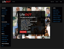 Tablet Screenshot of lifeout.com